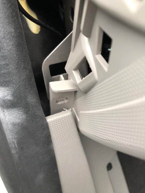 Glovebox clip location
